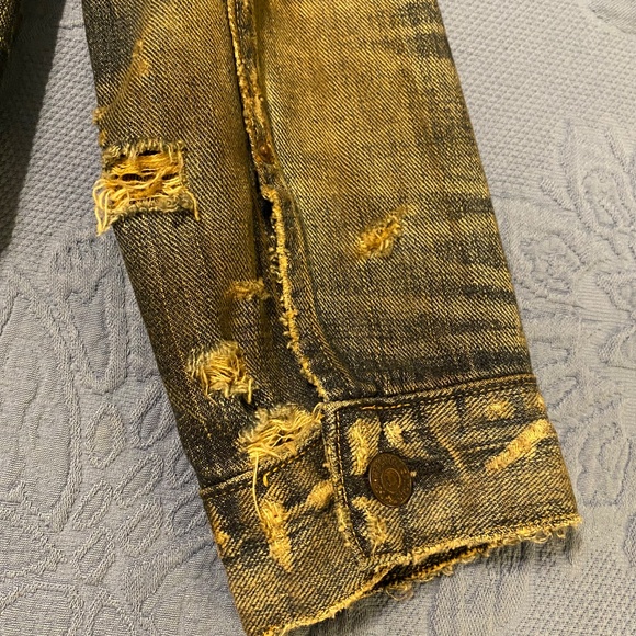 Ralph Lauren distressed denim jacket - Picture 3 of 7